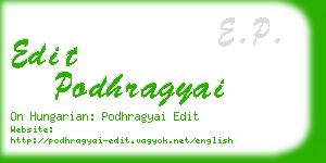 edit podhragyai business card